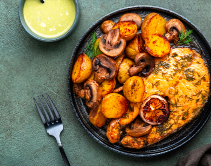Mo: Grillplatte mit Kartoffelgratin 